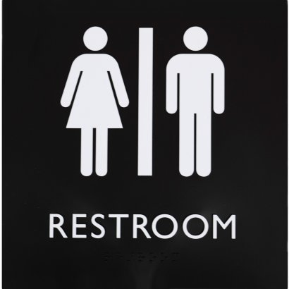 Lorell Restroom Sign 02654