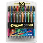 Pilot Retractable Gel Ink Pens Assorted 20-Pack 31294