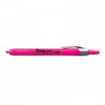 Sharpie Retractable Highlighters, Chisel Tip, Fluorescent Pink, Dozen SAN28029