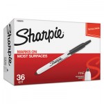 Sharpie Retractable Permanent Marker, Fine Bullet Tip, Black, 36/Pack SAN1926876