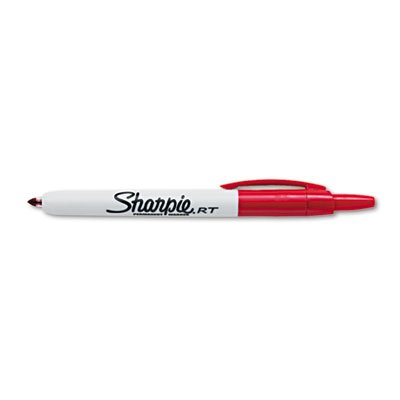 Sharpie Retractable Permanent Marker, Fine Point, Red SAN32702