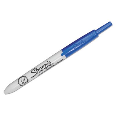 Sharpie Retractable Permanent Marker, Ultra Fine Tip, Blue SAN1735792