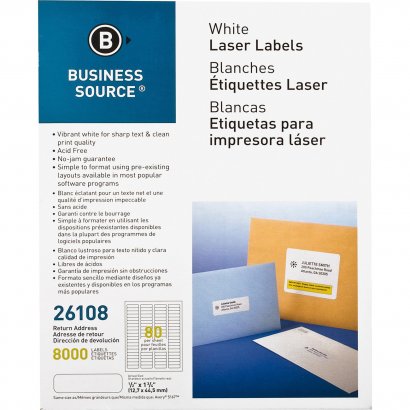 Business Source Return Address Mailing Label 26108