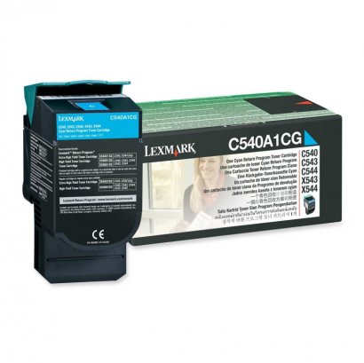 Lexmark Return Cyan Toner Cartridge C540A1CG