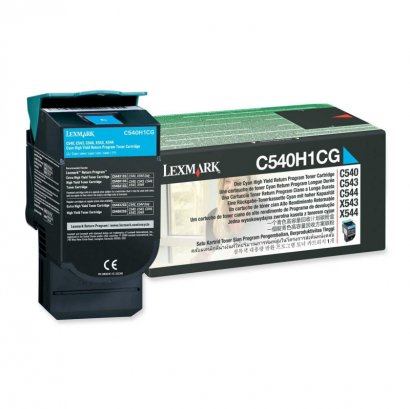Lexmark Return High Capacity Cyan Toner Cartridge C540H1CG