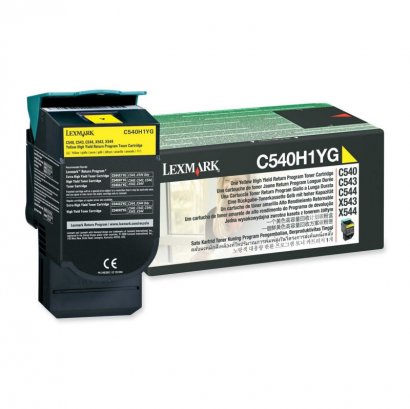 Lexmark Return High Capacity Yellow Toner Cartridge C540H1YG