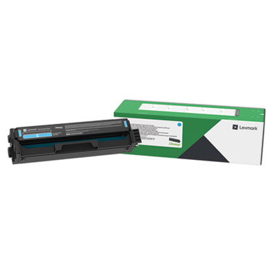 Lexmark Return Program Toner, 1,500 Page-Yield, Cyan LEXC3210C0