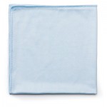 Rubbermaid Commercial FGQ63000BL00 Reusable Cleaning Cloths, Microfiber, 16 x 16, Blue, 12/Carton RCPQ630