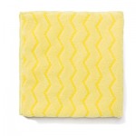 Rubbermaid Commercial FGQ61000YL00 Reusable Cleaning Cloths, Microfiber, 16 x 16, Yellow, 12/Carton RCPQ610