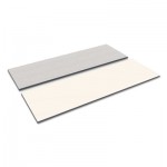 Reversible Laminate Table Top, Rectangular, 72w x 24d, White/Gray ALETT7224WG