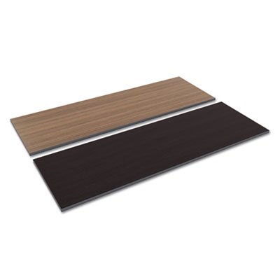 Reversible Laminate Table Top, Rectangular, 72w x 24d, Espresso/Walnut ALETT7224EW