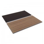Reversible Laminate Table Top, Rectangular, 60w x 30d, Espresso/Walnut ALETT6030EW