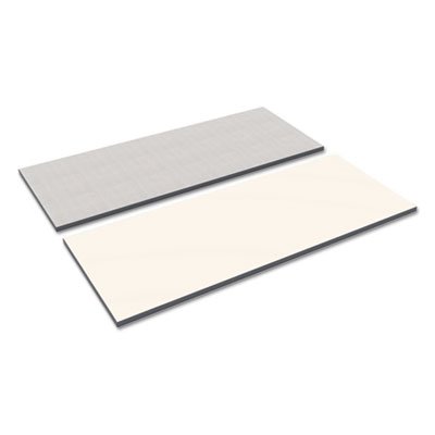 Reversible Laminate Table Top, Rectangular, 60w x 24d, White/Gray ALETT6024WG
