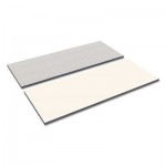 Reversible Laminate Table Top, Rectangular, 60w x 24d, White/Gray ALETT6024WG