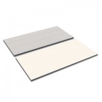 Reversible Laminate Table Top, Rectangular, 48w x 24d, White/Gray ALETT4824WG