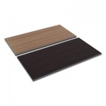 Reversible Laminate Table Top, Rectangular, 48w x 24d, Espresso/Walnut ALETT4824EW