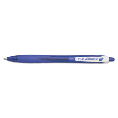 Pilot RexGrip BeGreen Retractable Ballpoint Pen, Medium 1mm, Blue Ink/Barrel, Dozen PIL32371