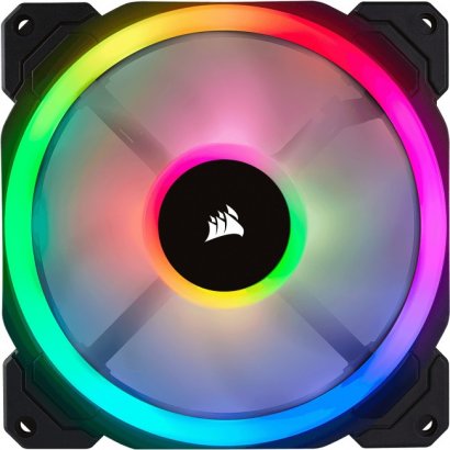 Corsair RGB 140mm Dual Light Loop RGB LED PWM Fan Single Pack CO-9050073-WW