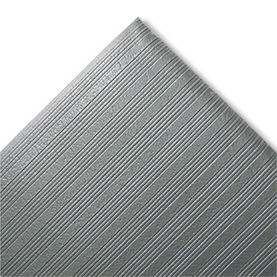 Crown Mats Ribbed Anti-Fatigue Mat, Vinyl, 27 x 36, Gray CWNFJS736GY