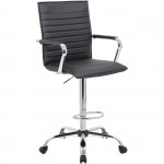 Boss Ribbed Design Drafting Stool B16533C-BK