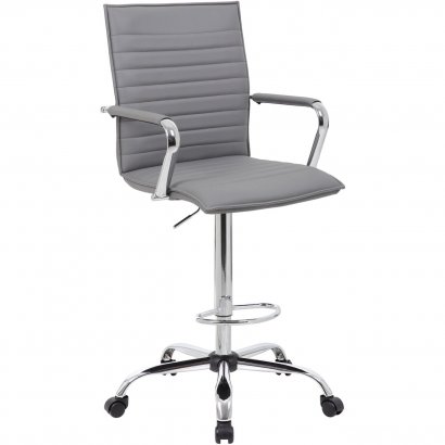 Boss Ribbed Design Drafting Stool B16533C-GY