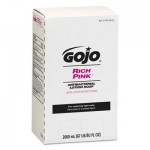 7220-04 RICH PINK Antibacterial Lotion Soap Refill, 2000mL, Pink, 4/Carton GOJ7220