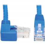 Tripp Lite Right-Angle Cat6 Ethernet Cable - 15 ft., M/M, Blue N204-015-BL-RA
