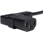 StarTech Right Angle Standard Computer Power Cord PXT101L10