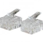 C2G RJ11 Modular Plug for Round Solid Cable 27562