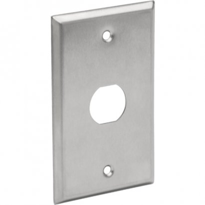 Tripp Lite RJ45 Bulkhead Wall Plate, 1 Cutout, Industrial, Metal N206-FP01-IND