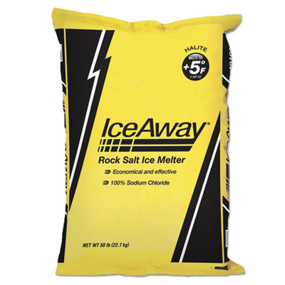 Ice-A-Way ICE ROCK Rock Salt, 50lb Bag NASROCK