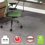 deflecto RollaMat Frequent Use Chair Mat for Medium Pile Carpet, 36 x 48 w/Lip, Clear DEFCM15113