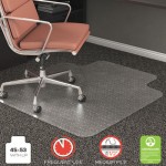 Deflecto RollaMat Frequent Use Chair Mat for Medium Pile Carpet, 45 x 53 w/Lip, Clear DEFCM15233