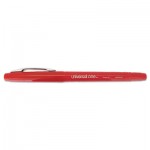 UNV50503 Roller Ball Porous Tip Stick Pen, Red Ink, Medium, Dozen UNV50503