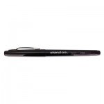 UNV50502 Roller Ball Porous Tip Stick Pen, Black Ink, Medium, Dozen UNV50502