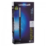 Uni-Ball Roller Ball Stick Dye-Based Pen, Blue Ink, Micro, Dozen SAN60153