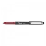 Sharpie Roller Roller Ball Stick Pen, Fine 0.5 mm, Red Ink/Barrel, Dozen SAN2093226