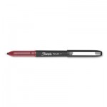 Sharpie Roller Roller Ball Stick Pen, Fine 0.5 mm, Red Ink/Barrel, Dozen SAN2093226