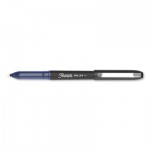 Sharpie Roller Roller Ball Stick Pen, Fine 0.5 mm, Blue Ink/Barrel, Dozen SAN2093199