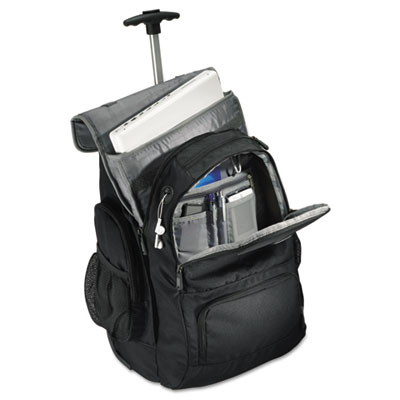 Samsonite 17896-1053 Rolling Backpack, 14 x 8 x 21, Black/Charcoal SML178961053