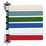 Medline Room ID Flag System, 6 Flags, Primary Colors MIIOMD291716