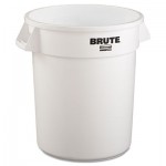 RCP 2620 WHI Round Brute Container, Plastic, 20 gal, White RCP2620WHI