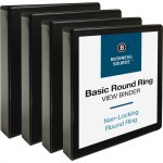 Business Source Round Ring View Binder 09954BD