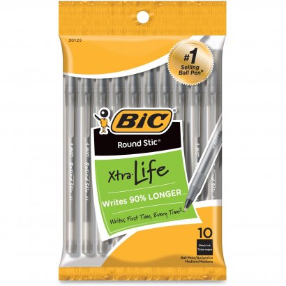 BIC Round Stic Ballpoint Pen GSMP101BK