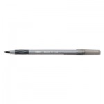 BIC Round Stic Grip Xtra Comfort Ballpoint Pen, Black Ink, 1.2mm, Medium, Dozen BICGSMG11BK