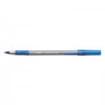 BIC Round Stic Grip Xtra Comfort Ballpoint Pen, Blue Ink, 1.2mm, Medium, Dozen BICGSMG11BE