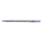 BIC Round Stic Grip Xtra Comfort Ballpoint Pen, Purple Ink, 1.2mm, Medium, Dozen BICGSMG11PE