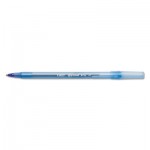 BIC Round Stic Xtra Precision/Xtra Life Ballpoint, Blue Ink, T-Blue Brl, 1mm, DZ BICGSM11BE