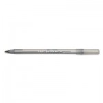 BIC Round Stic Xtra Precision & Xtra Life Ballpoint Pen, Black Ink, 1mm, Medium, DZ BICGSM11BK