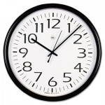 UNV11641 Round Wall Clock, Black, 12 UNV11641